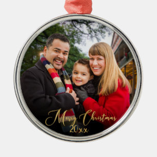 Adorno Metálico Personalizado Elegant Navidades de fotografía de