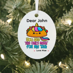 Adorno Metálico Personalizado Eres La Única Carne Para Mi Taco