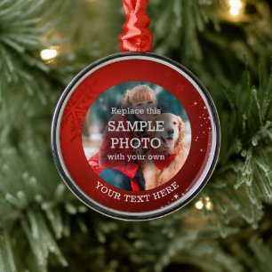 Adorno Metálico Personalizado fotográfico de las estrellas blancas