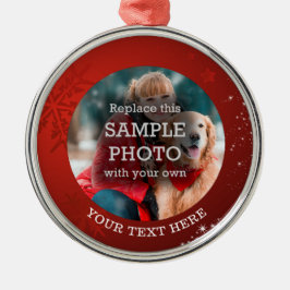 Adorno Metálico Personalizado fotográfico de las estrellas blancas