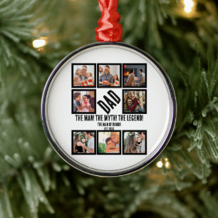 Adorno Metálico Personalizado Funny Padres Día de papá Regalo 8 Co