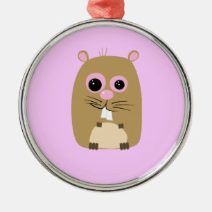 Adorno Metálico Personalizado Hamster Ornament