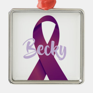 Adorno Metálico PERSONALIZADO lucha contra el cáncer pancreático C