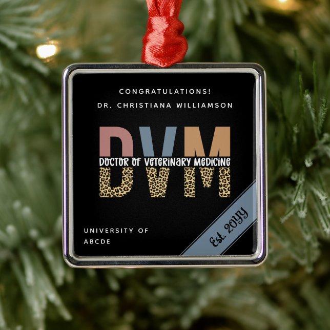 Adorno Metálico Personalizado Médica de Medicina Veterinaria de Mo (Árbol)