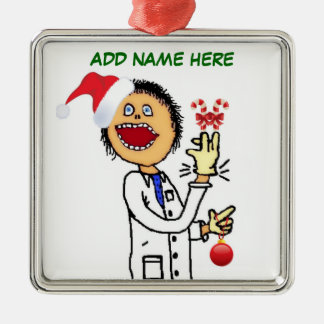 Adorno Metálico Personalizado Médico navidades