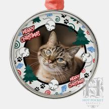 Personalizado Navidad Foto Gato Mascota Personaliz