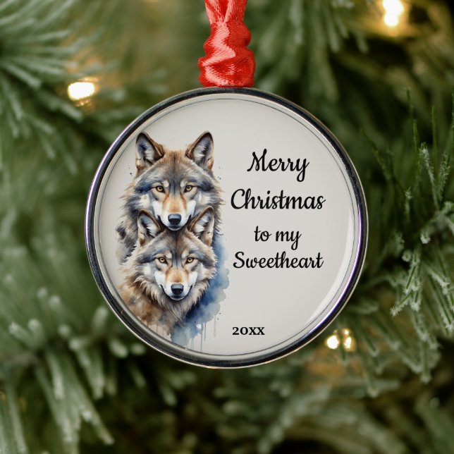 Adorno Metálico Personalizado Navidades de citas Wolf SCariño (Árbol)