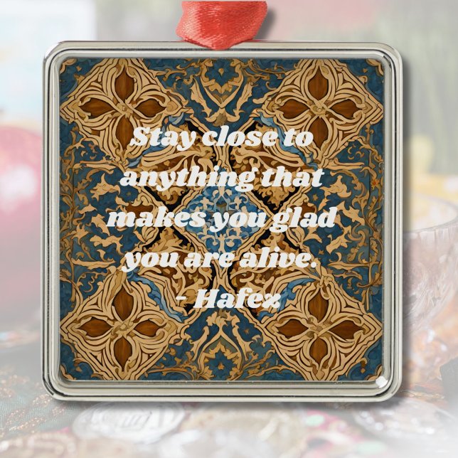 Adorno Metálico Personalizado Nowruz Regalo de Año Nuevo iraní en  (Custom Nowruz Iranian New Year Gift Khatam Art)