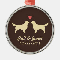 Personalizado Pareja de Perros de Golden Retriever