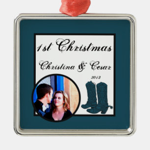 Adorno Metálico Personalizado personalizada Cowboy Blue Cowboy Boo