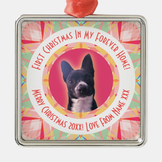 Adorno Metálico Personalizado primera estrella navideña invierno m (Frente)