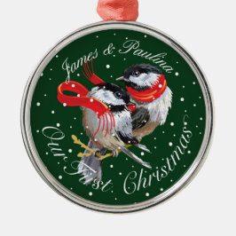 Adorno Metálico Personalizados Nuestros primeros Navidades