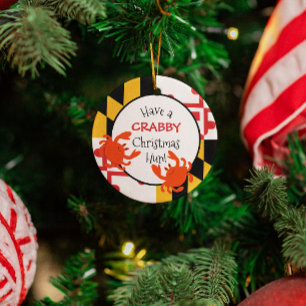 Adorno Metálico Personalizan el juego de Navidades de crabby