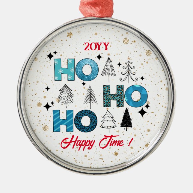 Adorno Metálico Personalizar de Santa Claus (Frente)