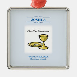 Adorno Metálico Personalizar, primer cuerpo de comunión y sangre