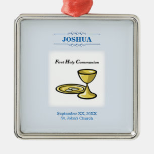 Adorno Metálico Personalizar, primer cuerpo de comunión y sangre
