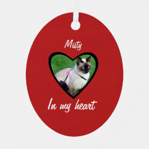 Adorno Metálico Personalizar un homenaje de gato Mascota / homenaj
