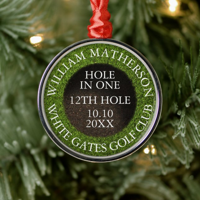 Adorno Metálico Personalized Hole in One Award (Árbol)