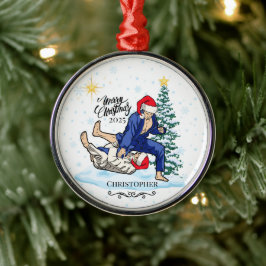 Adorno Metálico Personalized Jiu Jitsu Christmas Ornament Keepsake
