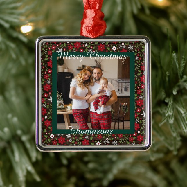 Adorno Metálico Personalized photo metal ornament (Árbol)