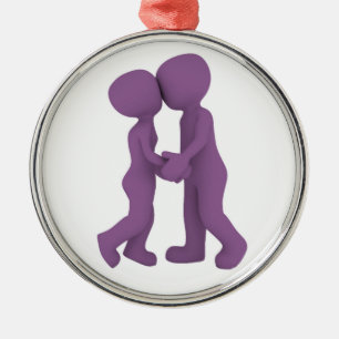 ADORNO METÁLICO PERSONAS ENAMORADAS
