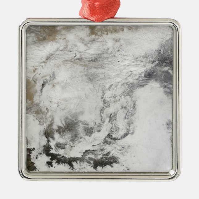 Adorno Metálico Pesada nevada en China (Frente)