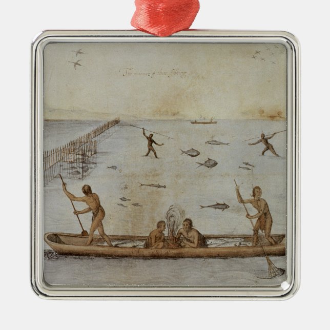 Adorno Metálico Pesca de los indios (Frente)