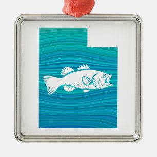 Adorno Metálico Pesca de ola Utah