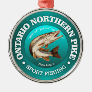 Adorno Metálico Pesca de Pike en Ontario