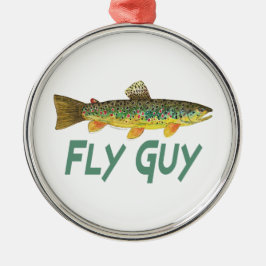 Adorno Metálico Pesca de trucha