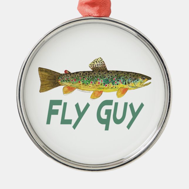 Adorno Metálico Pesca de trucha (Frente)