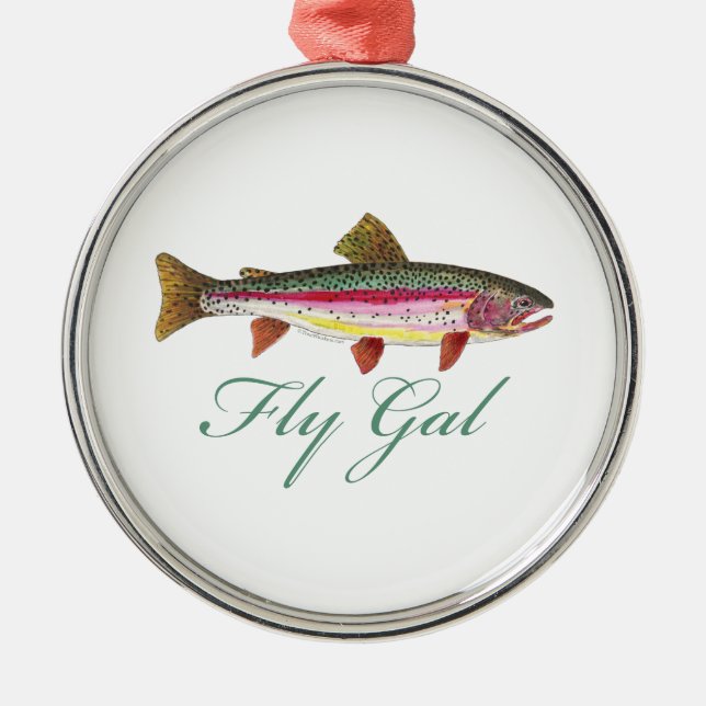 Adorno Metálico Pesca de trucha (Frente)