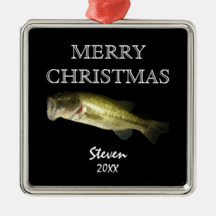 Adorno Metálico Pesca en el culo Feliz Navidad Personalizada