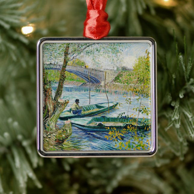 Adorno Metálico Pesca en primavera por Vincent van Gogh (Árbol)