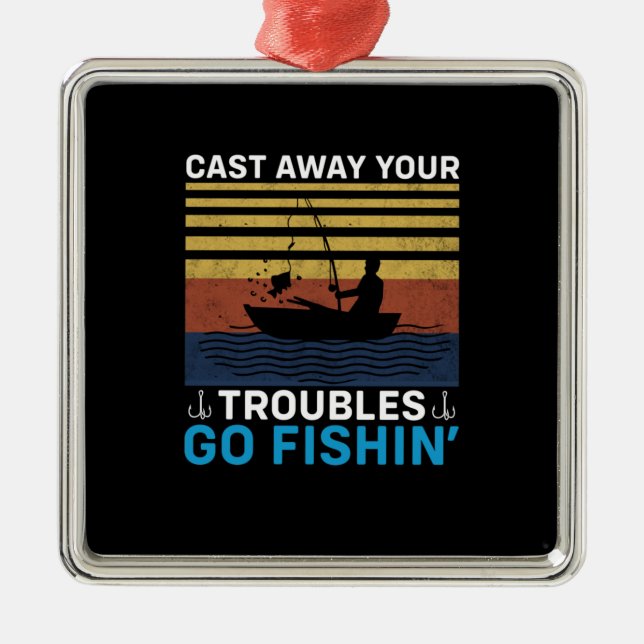 Adorno Metálico Pesca Fisher Go (Frente)