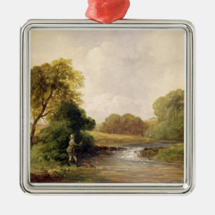 Adorno Metálico Pesca: Jugando un pescado (aceite en lona)