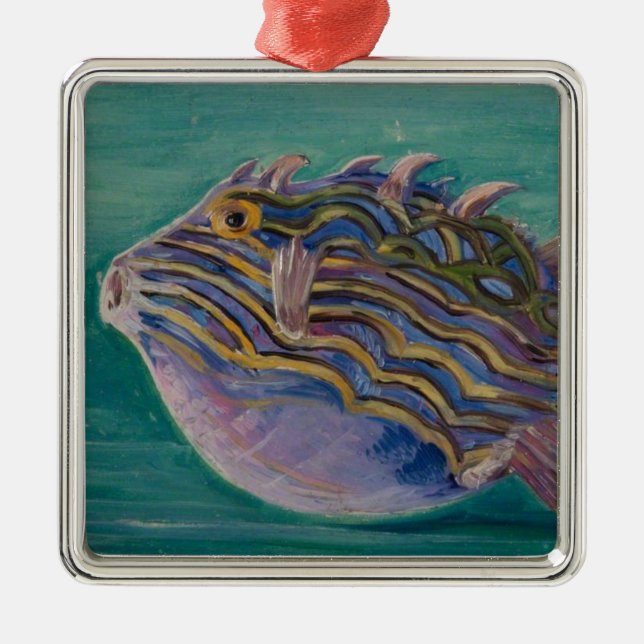 Adorno Metálico Pescado tropical exótico (subacuático) (Marianne N (Frente)