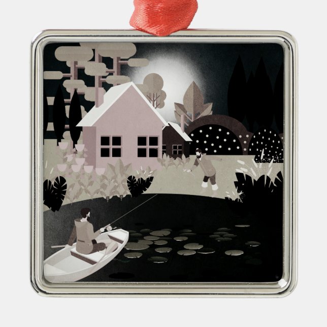 Adorno Metálico Pescadores (Frente)