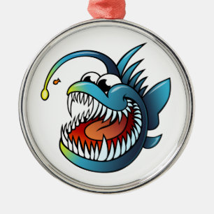 Adorno Metálico Pescados de pescador del dibujo animado