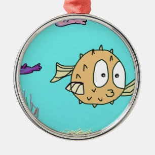 Adorno Metálico pescados del soplo