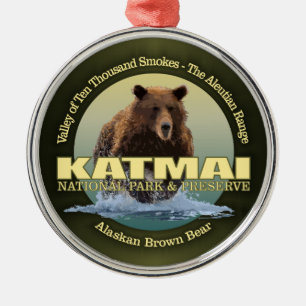 Adorno Metálico PESO de Katmai (oso de Brown)