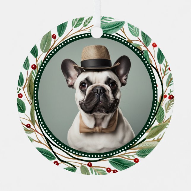 Adorno Metálico Pet 2 Photo 1st Christmas  (Anverso)