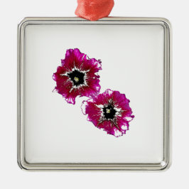 Adorno Metálico Petunias de Verano