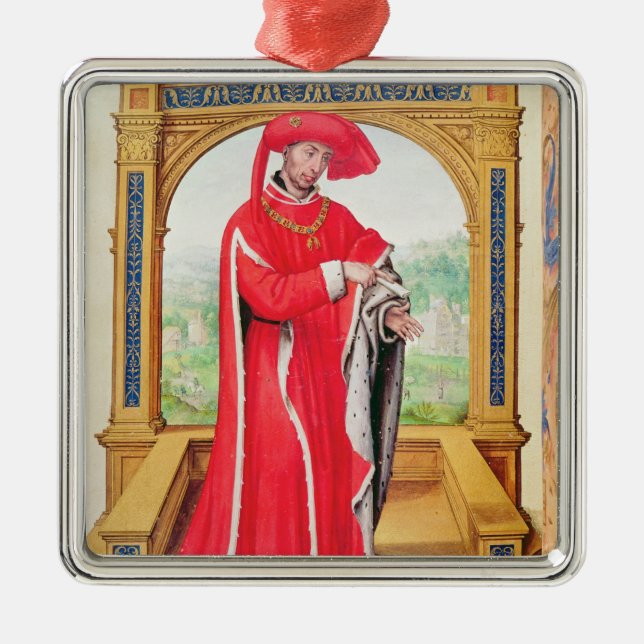 Adorno Metálico Philip el buen duque de Borgoña (Frente)