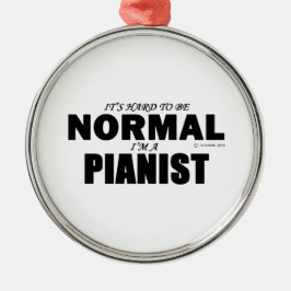 Adorno Metálico Pianista normal