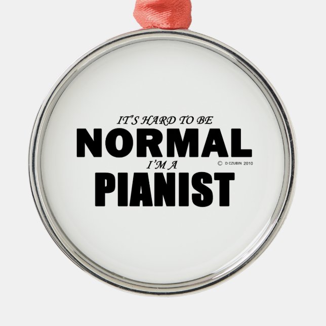 Adorno Metálico Pianista normal (Frente)