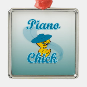 Adorno Metálico Piano Chick #3