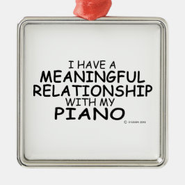 Adorno Metálico Piano de relación significativo