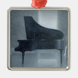 Adorno Metálico Piano negro 2004