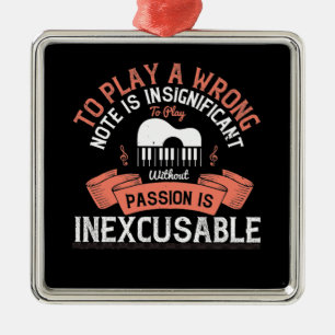 Adorno Metálico Piano - Sin Pasión Es Inexcusable